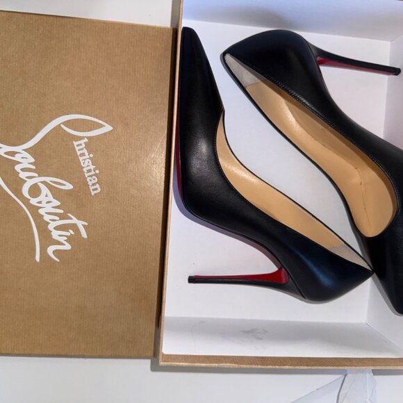 Christian Louboutin black leather So Kate 100 heels - Picture 6 of 7